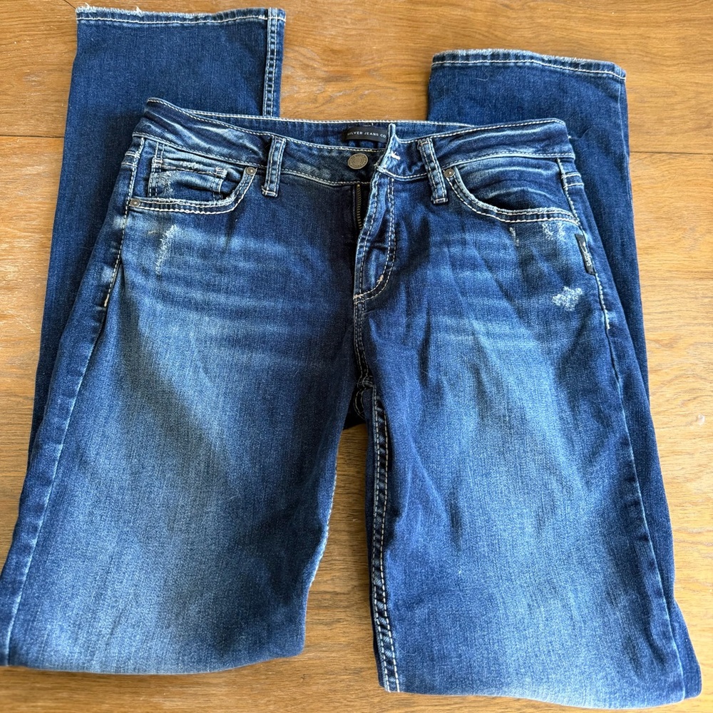 Silver Jeans Avery Slim Boot in Deep Indigo